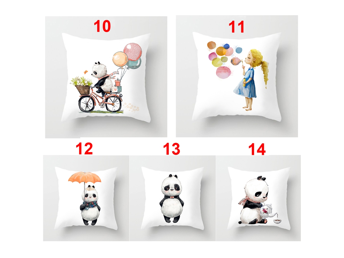 Serie Animalitos Lindos Funda Decorativa de Almohada