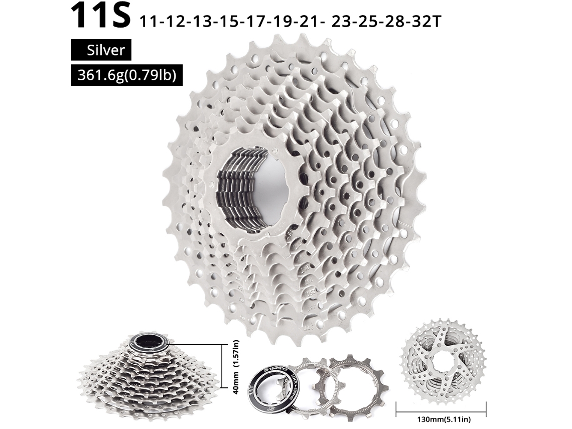 Cassette De 11 Velocidades Para Bicicleta De Carretera, Piñón De 11-32 Dientes, Rueda Libre Shimano Sram