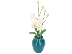 Flor Miniatura De Phalaenopsis Blanca Para Casa De Muñecas, Escala 1/12, Para Mayores De 3 Años.