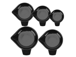 Juego de 5 bandejas de báscula electrónica de PP, bandeja multiusos en quilates para cocina Gokoco