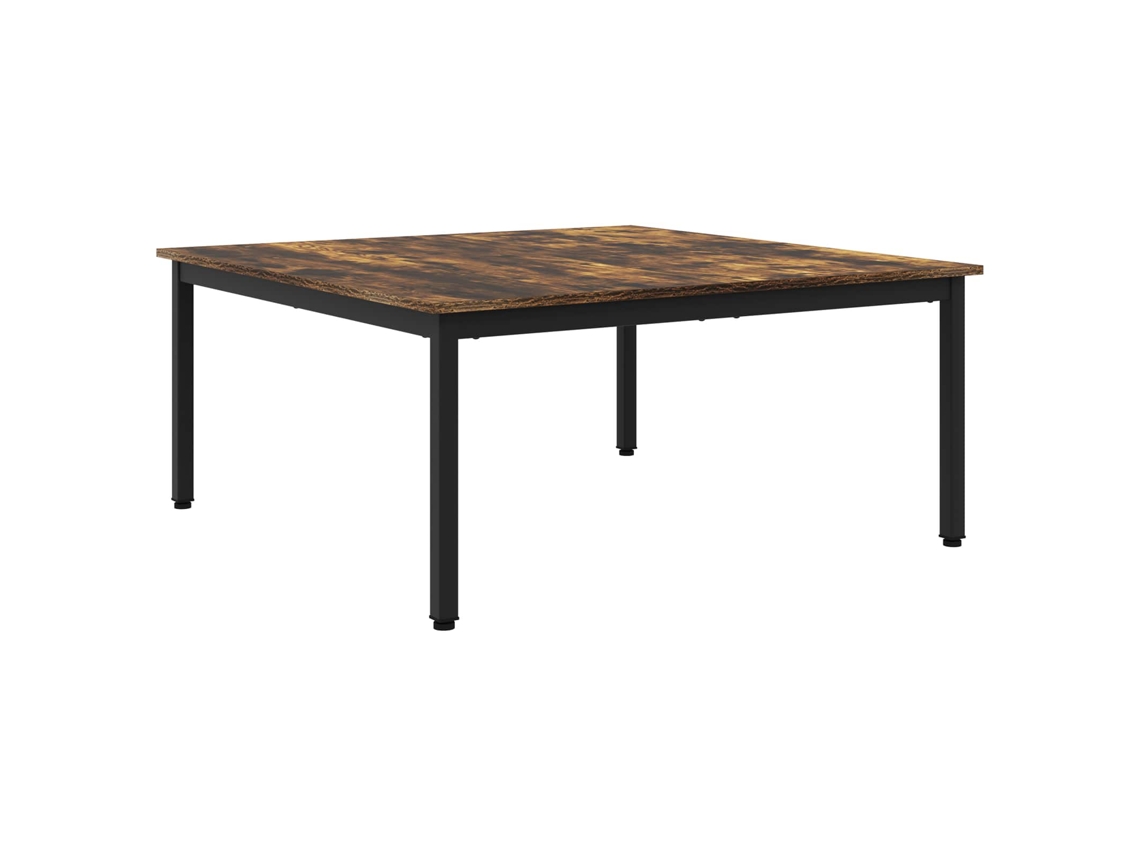 Maison Exclusive - Mesa De Café Roble Humo 100 X 100 X 45 Cm Madera De Ingeniería