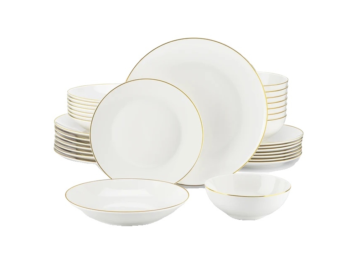 Juego de vajilla de porcelana, diseño nórdico europeo, juego para 4/8, 32 piezas OEM