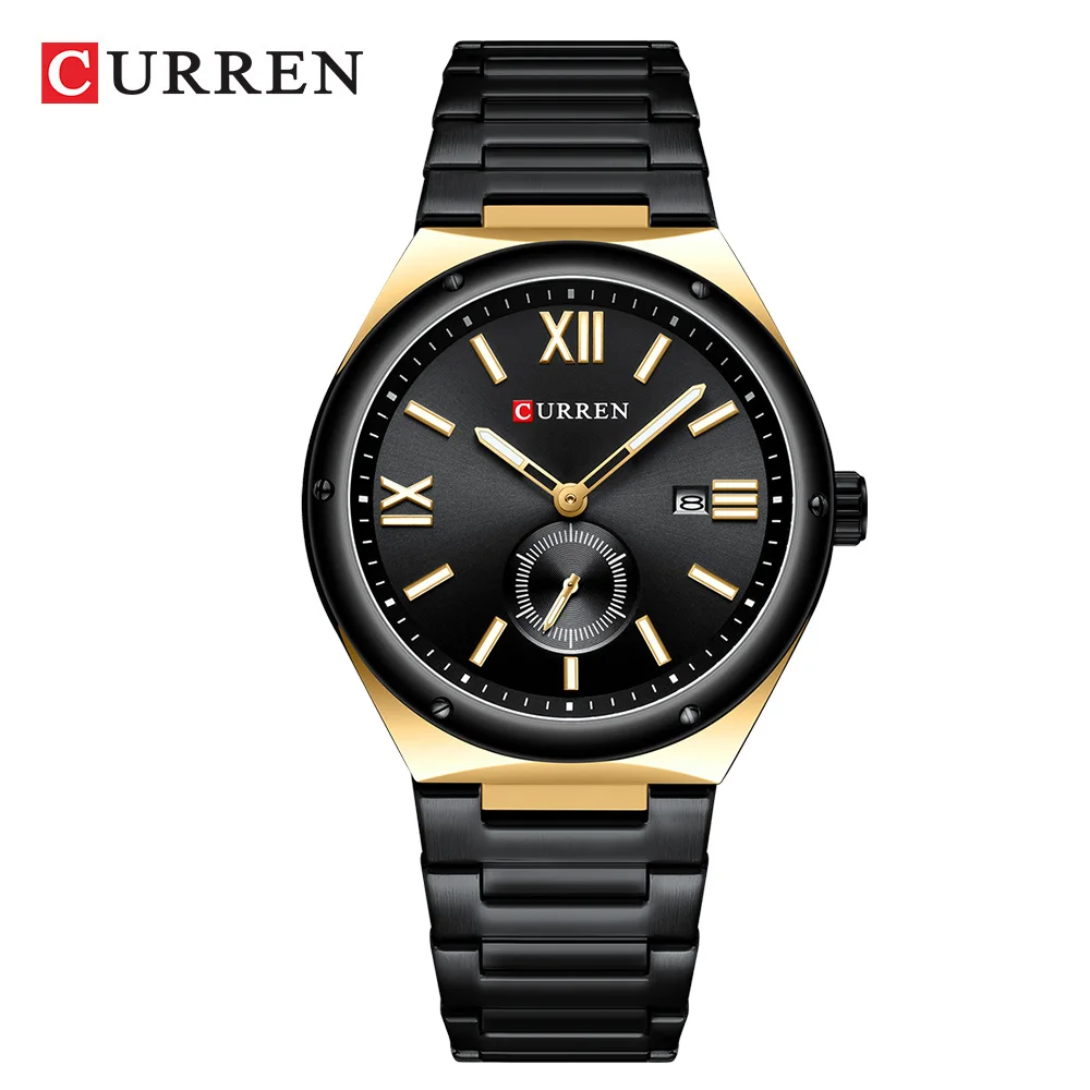 Reloj Para Hombre Resistente Al Agua Con Agujas Luminosas Y Pantalla De Fecha, Caja Cuadrada De Acero Inoxidable.