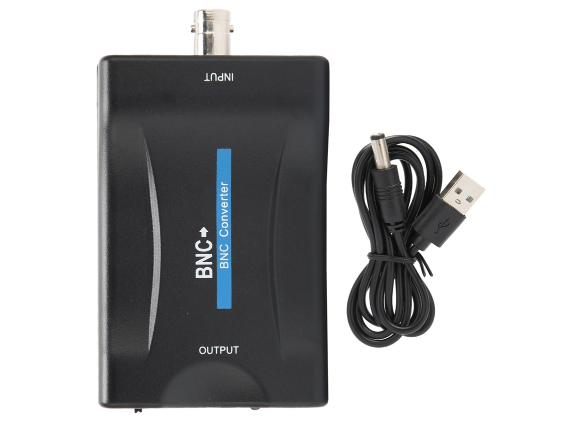 Convertidor BNC a HDMI 1080p/720p Conversión de video Monitor Negro
