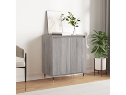 Aparador De Madera Contrachapada Gris Sonoma 60x35x70 Cm