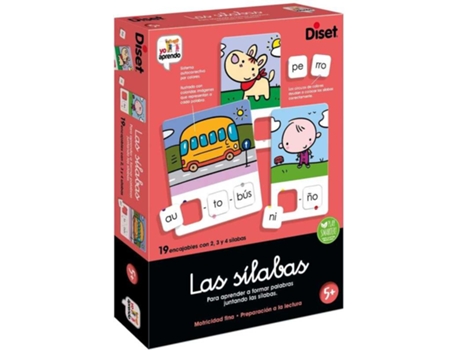 Diset Juego Educativo Las Sílabas (Edad mínima recomendada: 5 años)
