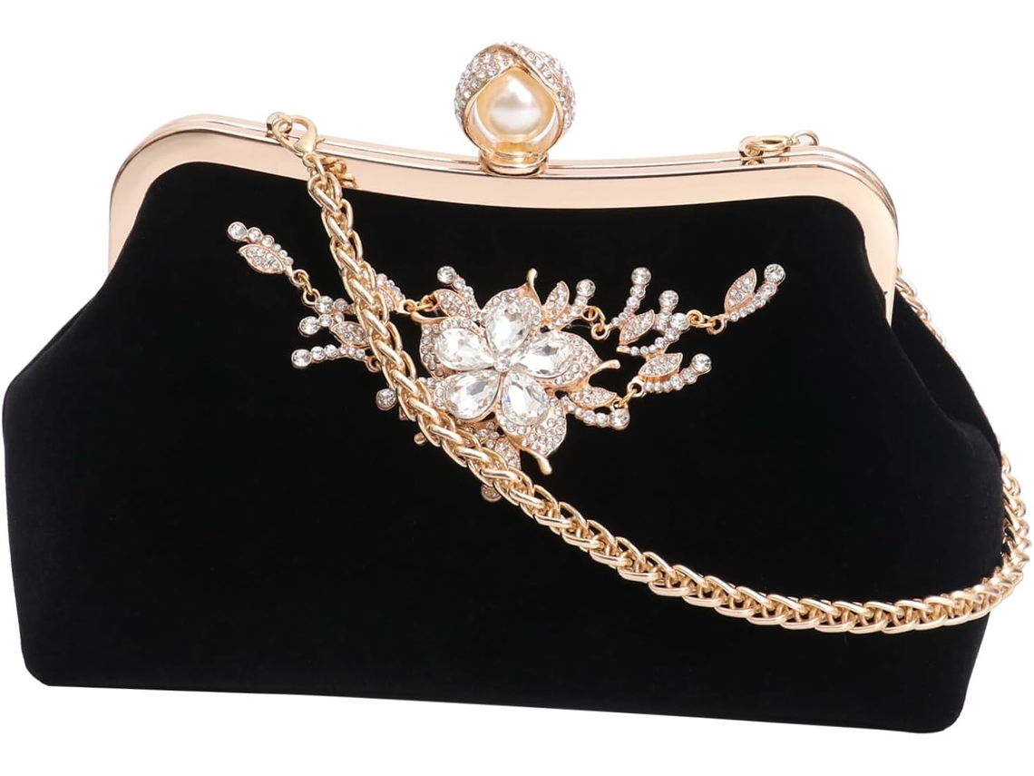 Bolso De Mano De Noche Para Mujer, Elegante Y Brillante, Ideal Para Banquetes De Boda.