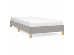 Maison Exclusive - Estructura De Cama Sin Colchón Tela Gris Claro 90x200 Cm