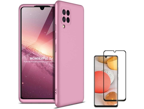 Funda y Protector para Samsung Galaxy A42 PHONESHIELD Slim Armor 360º Rosa