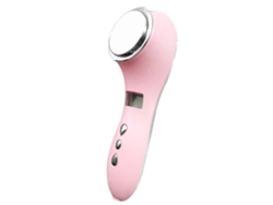 Máquina de belleza iónica, tónico antiarrugas para vibración facial fría y caliente, color rosa Chennnls