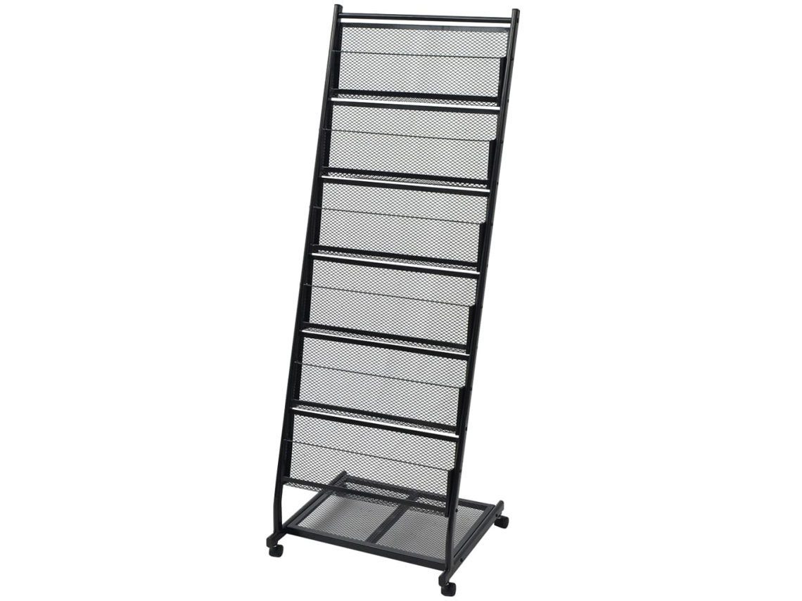 Revistero A4 negro 47,5 x 43 x 133 cm DKD HOME DECOR