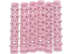 Juego De 6 Mecanismos De Encuadernación Metálicos A7, Anillas Para Carpetas De 6 Anillas, Color Rosa.
