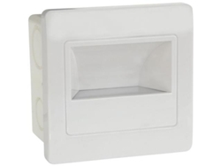 Punto LED LED de pared blanca con detector de microondas de 2 W (Ec. 16W) 4200K Dim. 86x86 mm HOROZ ELECTRIC