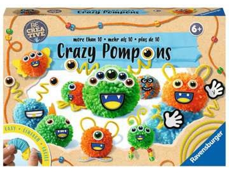 Kit de manualidades para niños RAVENSBURGER Pompons (6 anos)