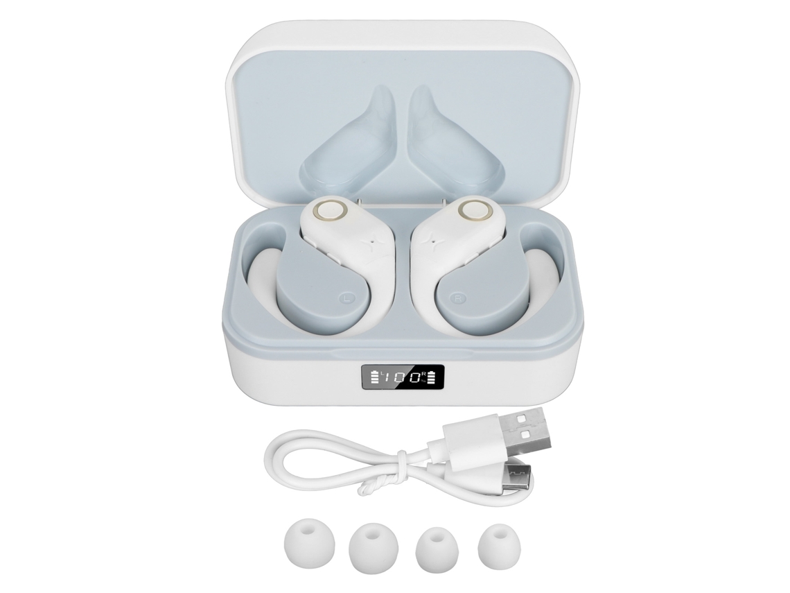 Auriculares Bluetooth Con Traductor, 144 Idiomas, Cancelación De Ruido, Auriculares Estéreo Inalámbricos Con Estuche De Carga, Color Blanco.