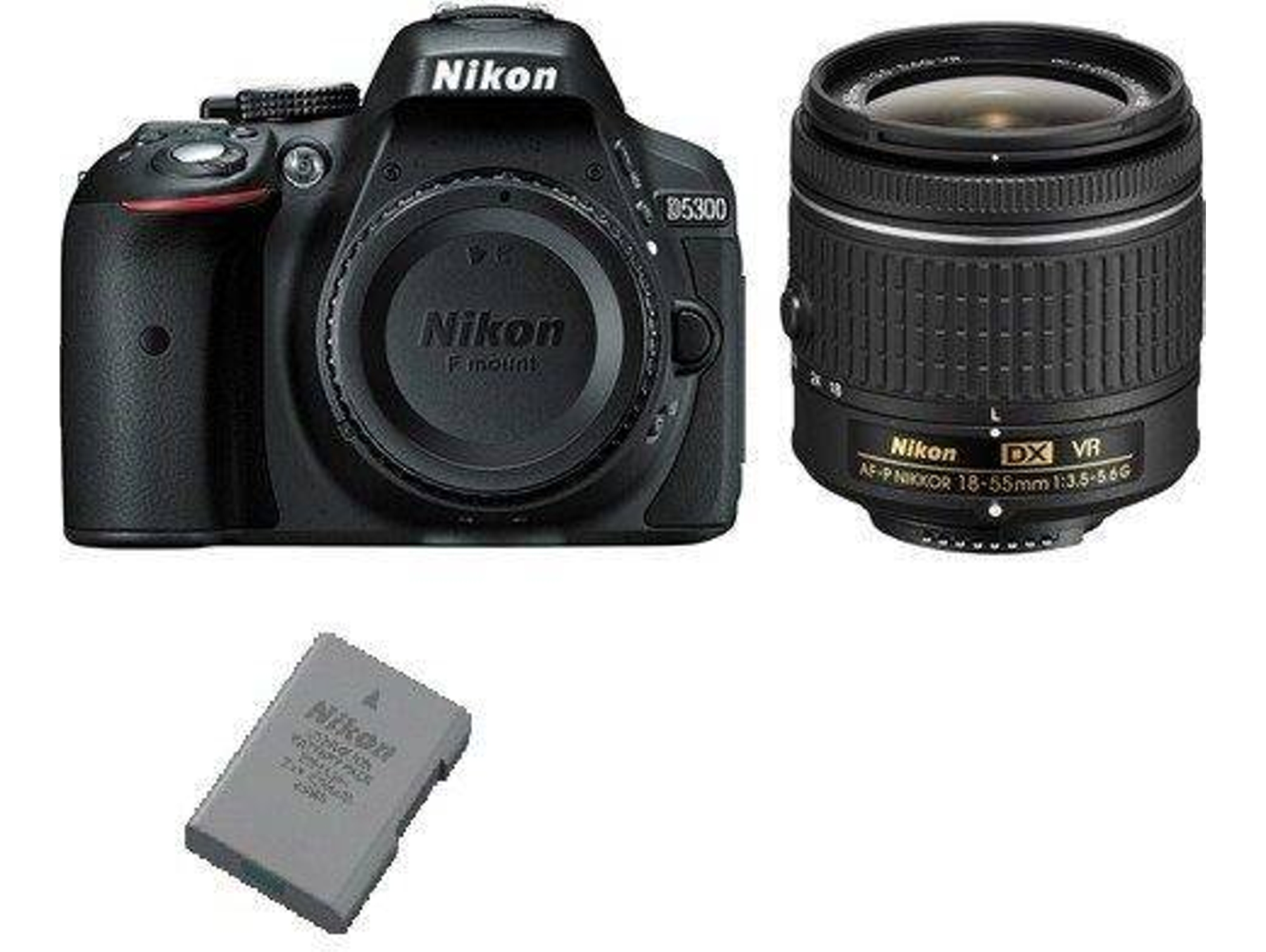 Kit Cámara Réflex NIKON D5300 AF-P 18-55MM F3.5-5.6G VR + EN-EL14A