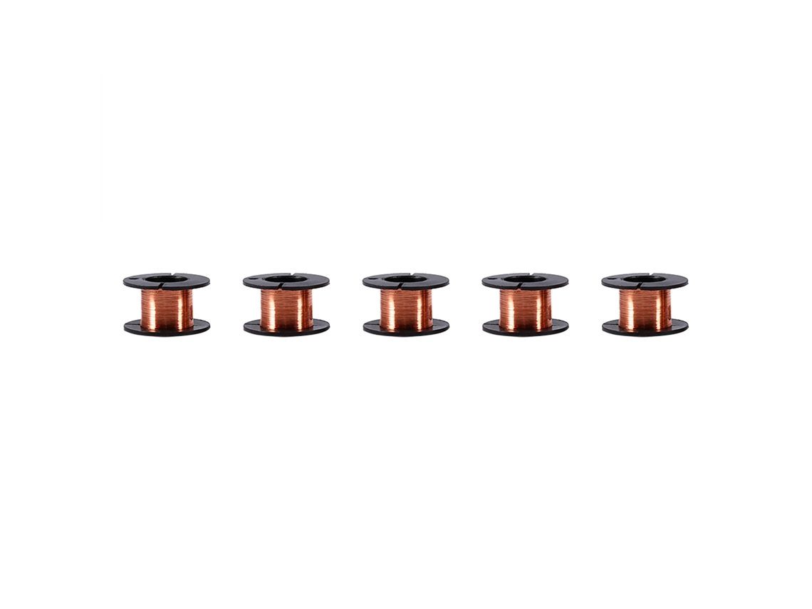 5pcs Cable De Cobre Enamelado 0.1mm Cable De Bobinado Longitud 12m Cable De Soldadura Magnético