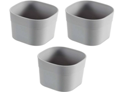 Juego 3 Organizadores CURVER Infinity (Gris - Plástico - 8 x 5 x 7 cm)