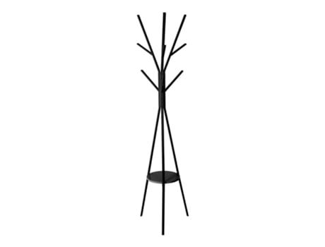 Perchero de Pie Estilo Arbol con 10 Ganchos y Bandeja Auxiliar 42x42x180 cm TIENDA EURASIA
