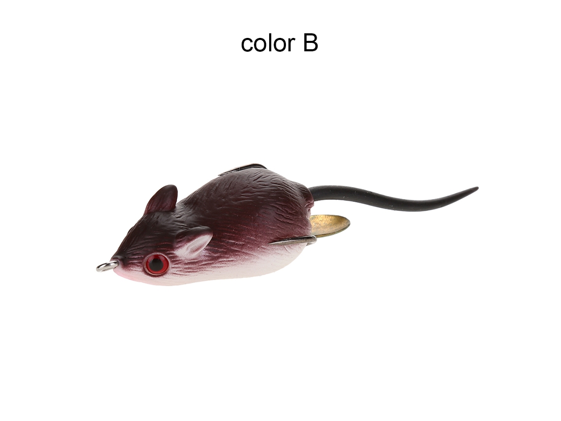 Isca Dura Blackfish Bait Forma De Rato Com Gancho Duplo Isca De Topwater