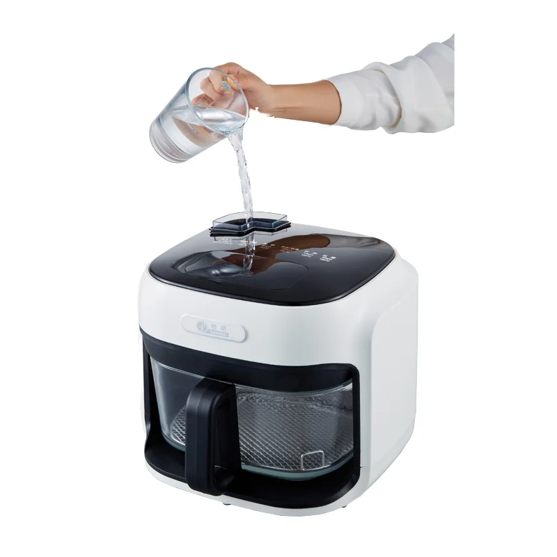 (blanco) Freidora/horno Eléctrico Antiadherente Con Pantalla Táctil Digital De 7 Litros