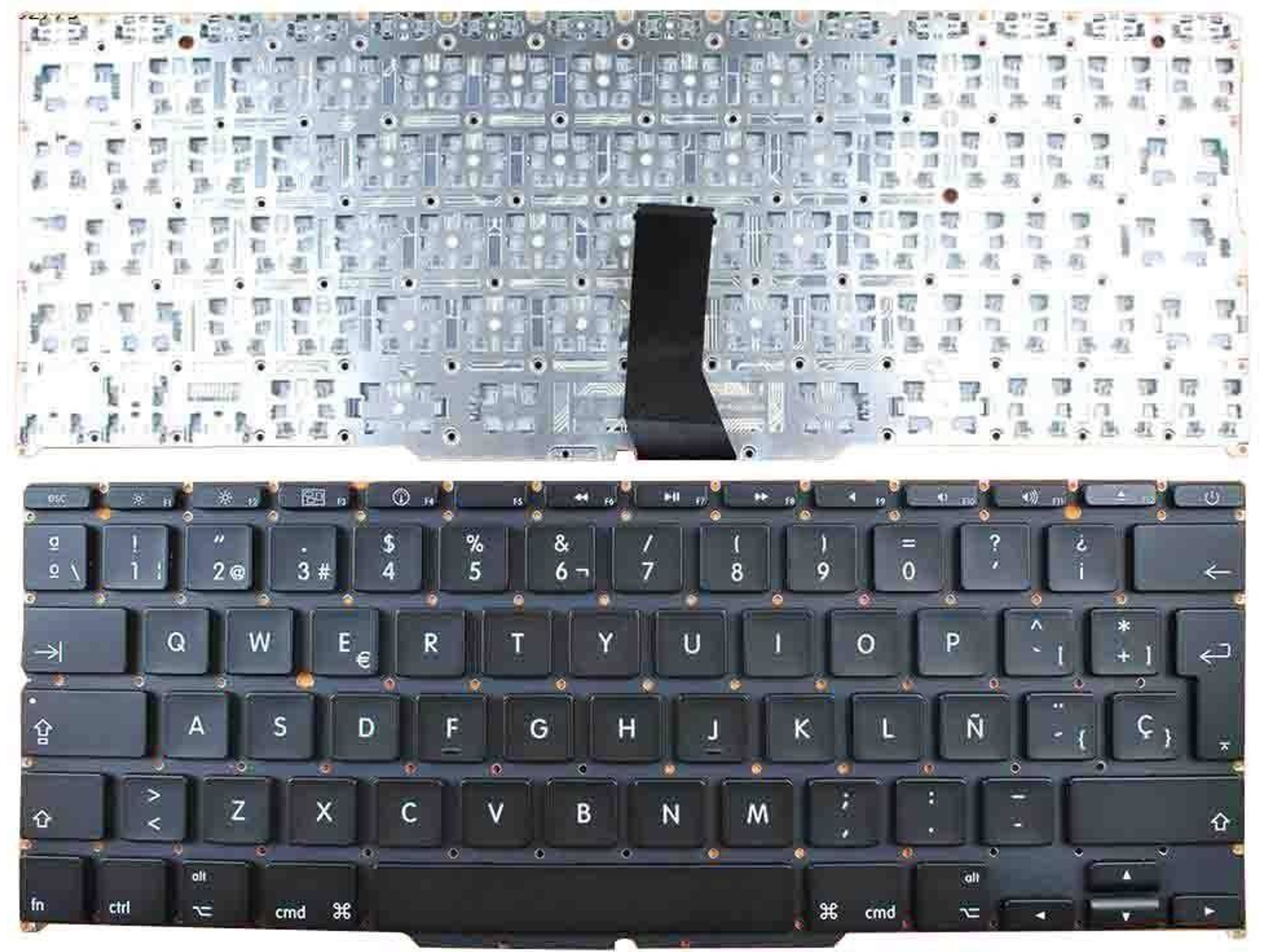 Teclado para Portátil Apple Macbook Air A1370 11.6'' Negro (Para 2010)