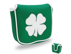 VYLARA Capa Para Taco De Golfe Quadrado, Design Lucky Clover, Capa De Couro Sintético À Prova Dágua Com Fecho Magnético Forte E Seguro Para Tacos De Golfe D