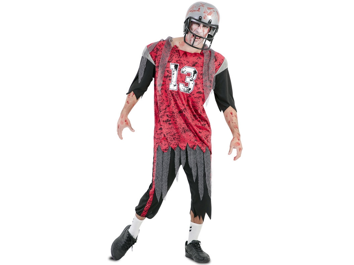 Disfraz de Hombre EUROCARNAVALES Jugador De Futból Americano Zombi  (M/L )