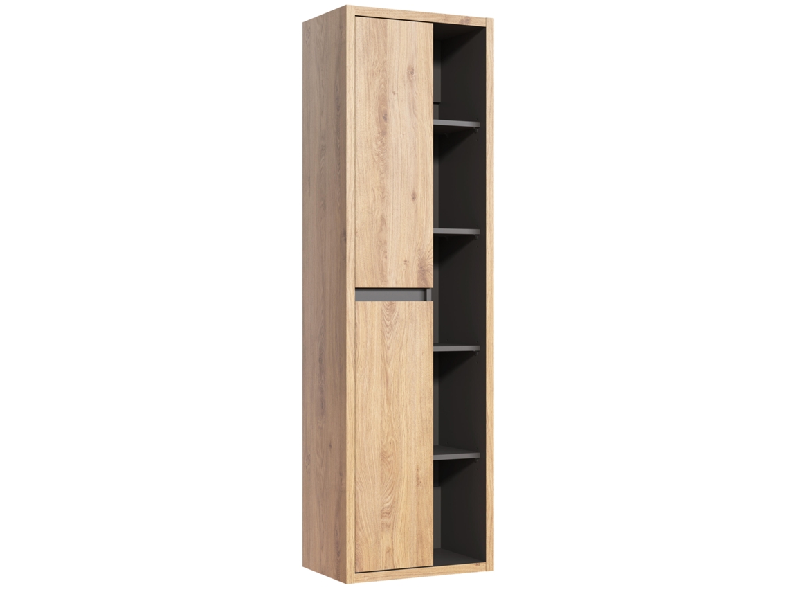 Armario Alto FURNLUX Devon (Beige, Madera Contrachapada - 50X33X170 Cm)
