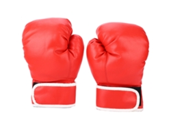 Guantes de boxeo de piel sintética para niños, para entrenamiento y sparring, Eioororriy (rojos)