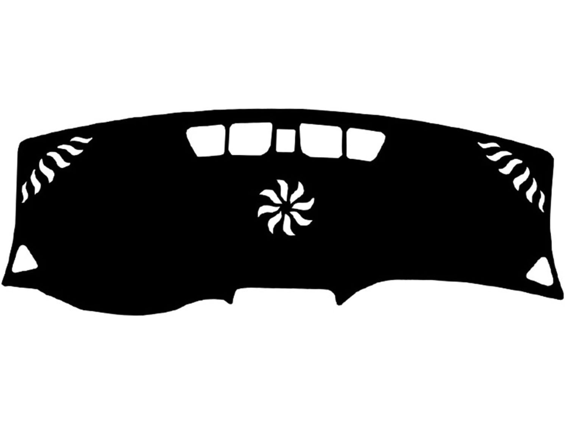 Alfombrilla Protectora De Cuero Microfibra Para El Salpicadero Del Chevrolet Equinox 2017-2023 (negro, Con
