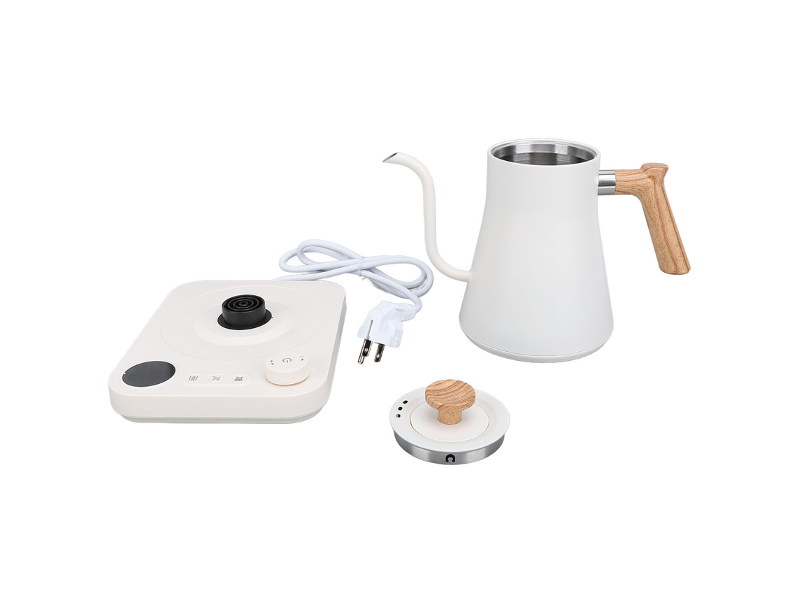Hervidor Eléctrico De Cuello De Cisne De 1200 W, Acero Inoxidable 304, Con Control Preciso De Temperatura Y Pantalla Lcd.