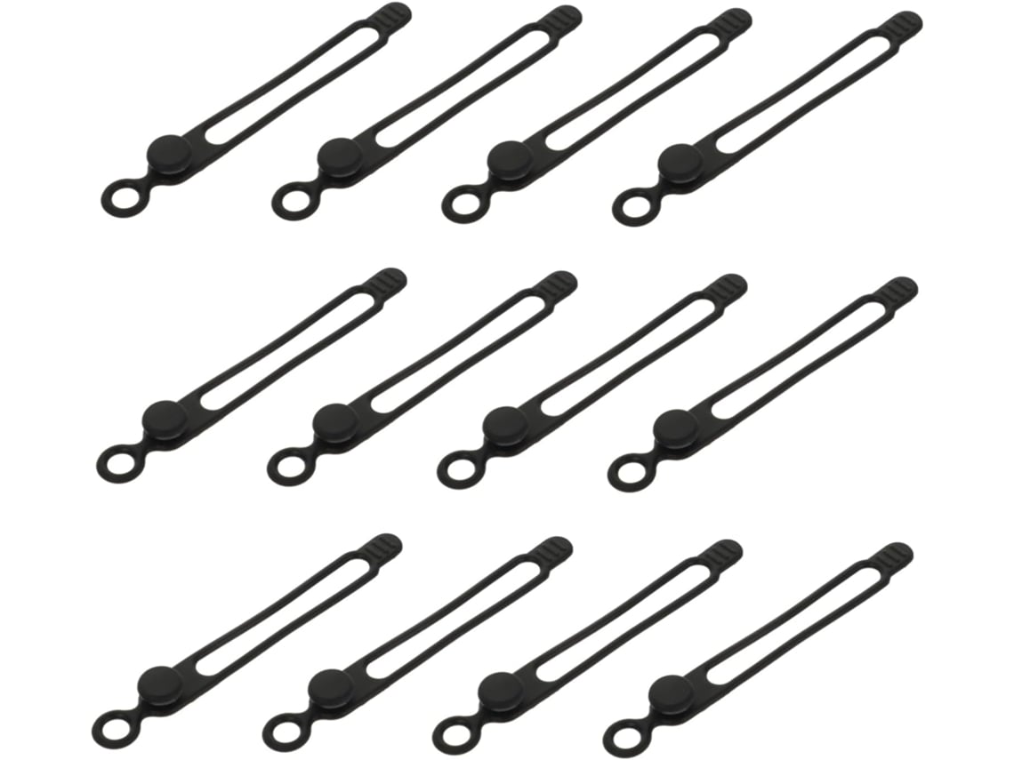 80 Organizadores Elásticos Para Cables - Soporte Ajustable Para Cables De Computadora - Cable De Carga