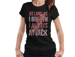 Camiseta de mujer Rosewell con la frase "Agua viva que siempre ataco"