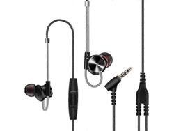 Auriculares deportivos metálicos de alta gama QKZ DM10 con micrófono, versión Hengrongshen