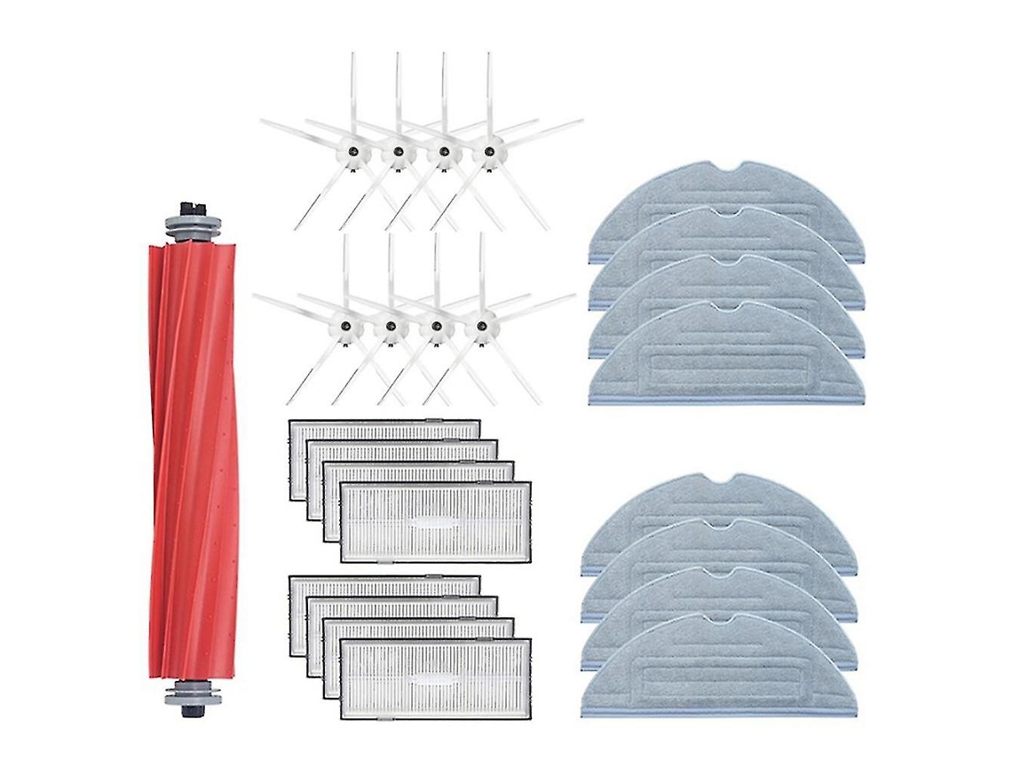 Cepillo principal, filtro HEPA, paño de limpieza, cepillo lateral, compatible con Xiaomi Roborock
