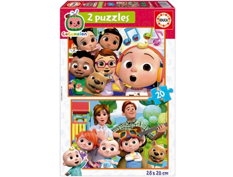 Puzzle EDUCA 2x Puzzle 20 Cocomelon (Edad Mínima: 3 Años - 40 Piezas)