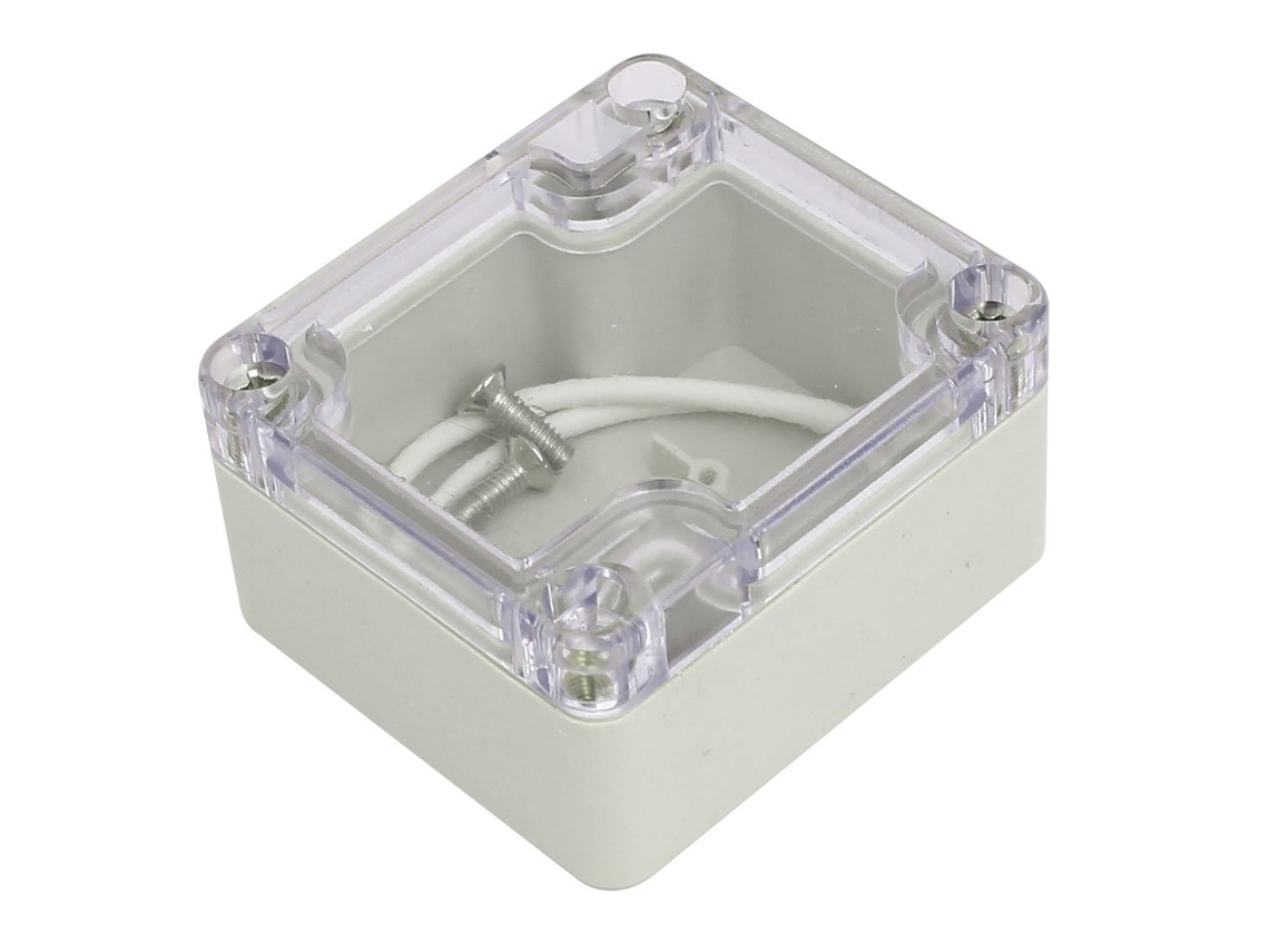 Caja de conexiones para proyectos eléctricos en plástico ABS, a prueba de polvo, IP65, 65 mm x 60 mm x 36 mm CHABERLU