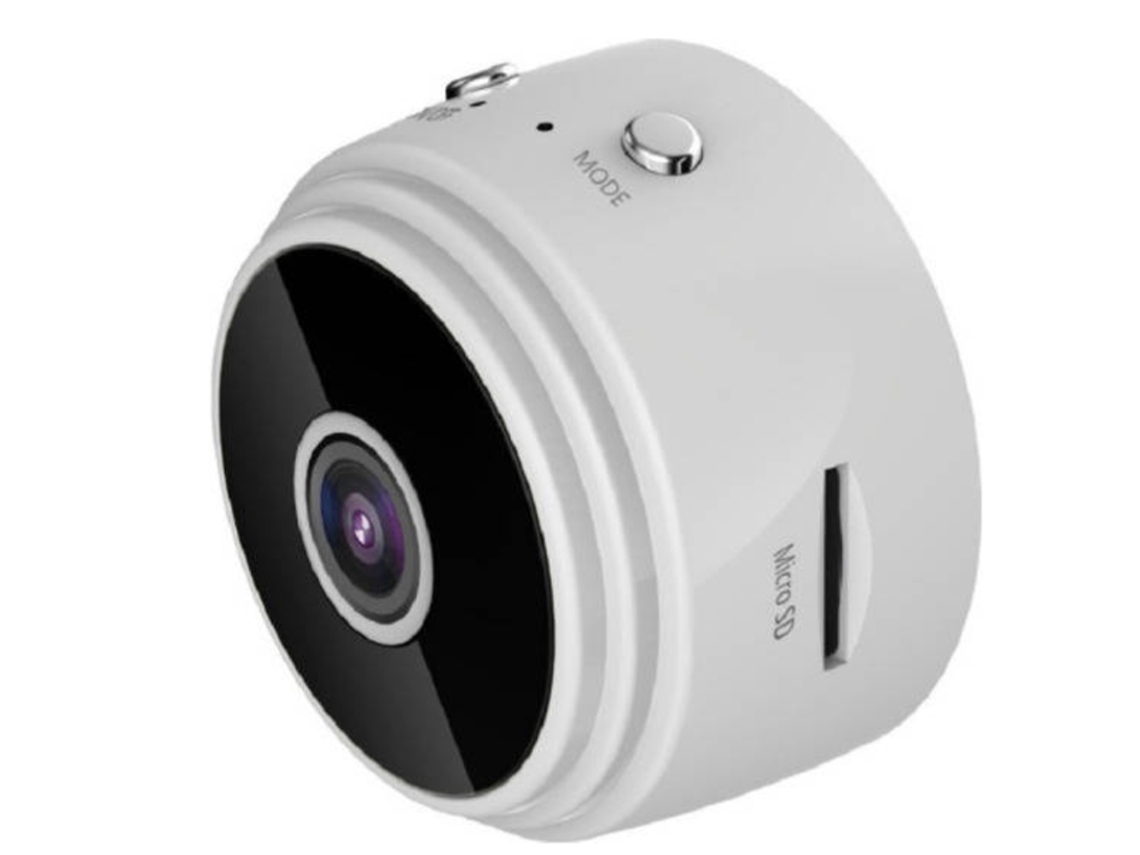 Mini cámara espía A9 inalámbrica con wifi, 10880P HD, Yizhood, con detección de movimiento (blanca)