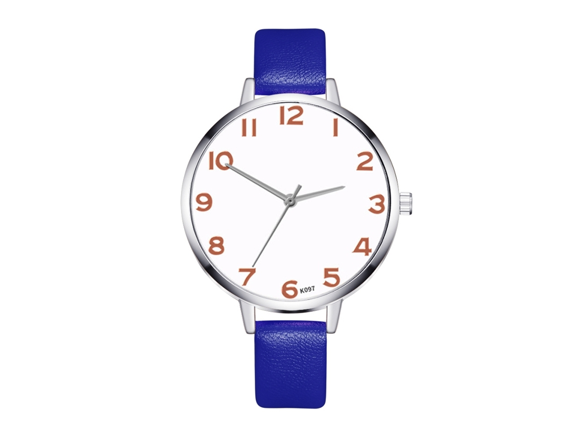 Reloj De Cuero Moderno Coreano Para Mujer Con Correa Zhoulianfa (rojo)