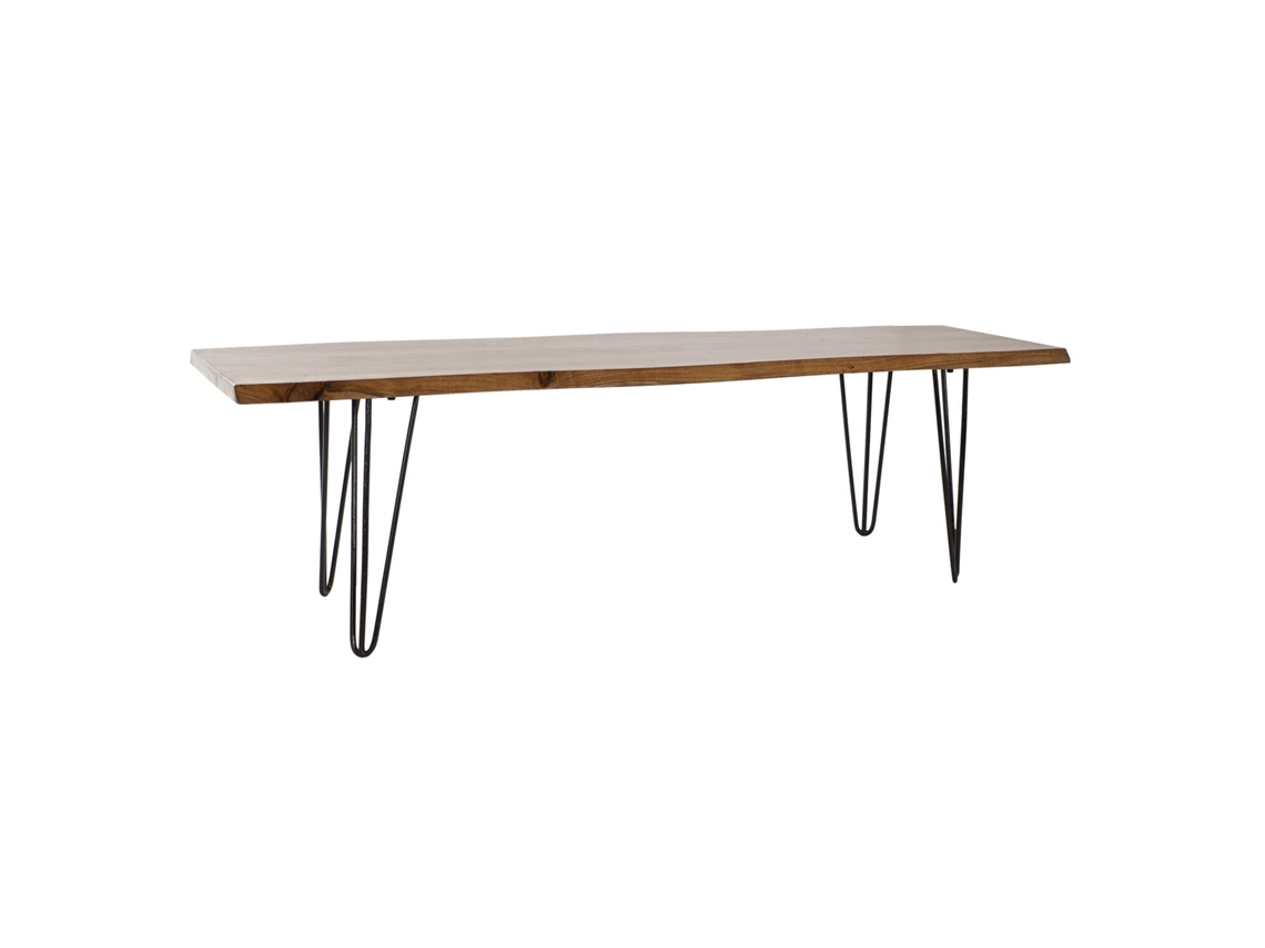 Descalzadora Acacia Metal Natural 160x40x46cm