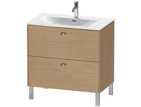 Mueble de lavabo DURAVIT Brioso vertical 82,0 x 47,9 cm 2 cajones cajón superior incl. recorte de sifón y delantal para lavabo Viu 234483