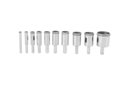 Kit De Brocas De Diamante Para Perforación De Núcleos (10 Piezas) Para Cerámica, Vidrio, Mármol, Granito, Madera Y Yeso.