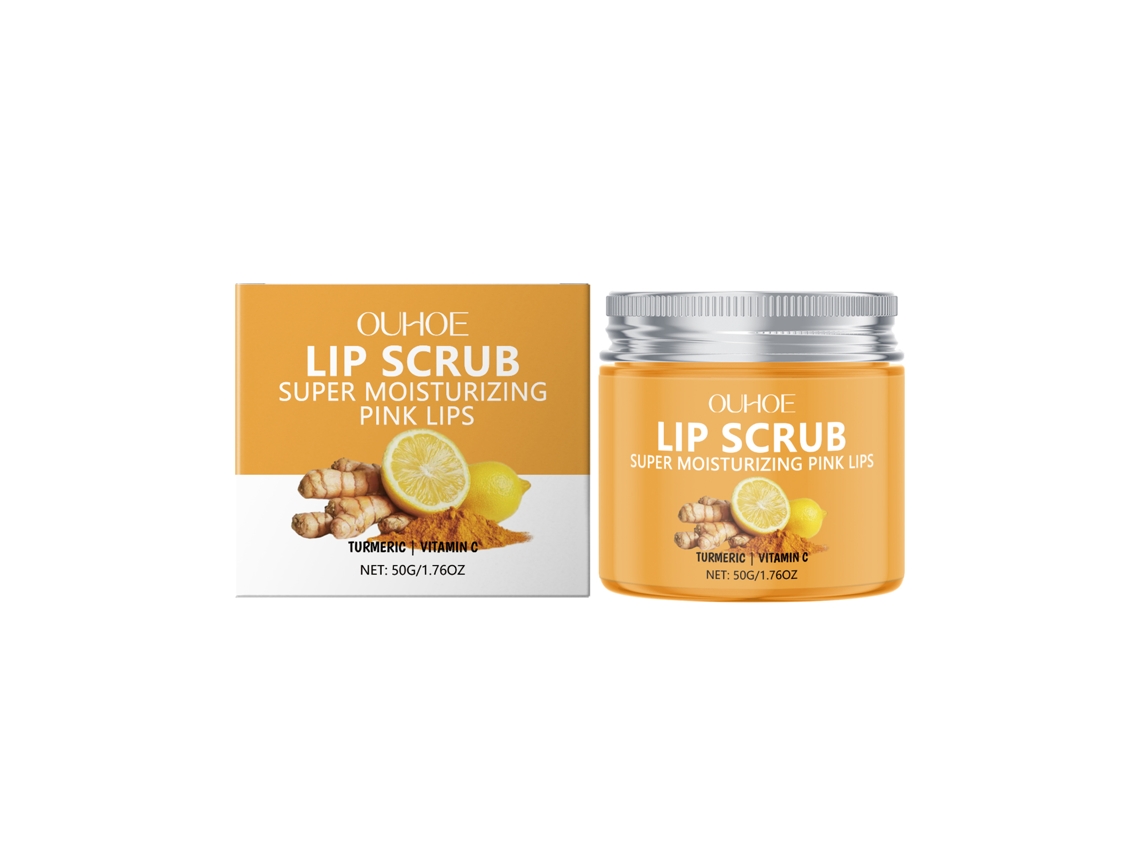 Exfoliante labial de cúrcuma para el cuidado bucal