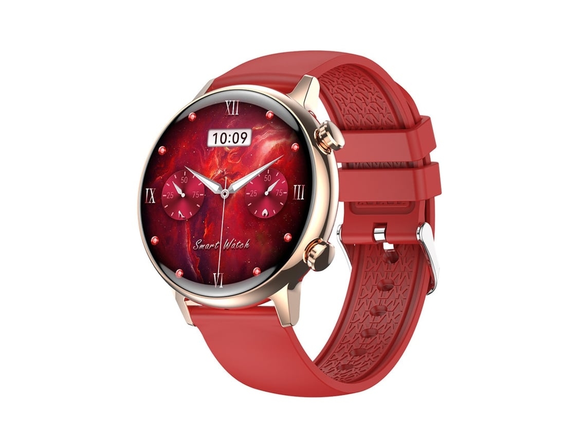 Reloj inteligente deportivo Yunzii Red con monitorización de la salud, resistente al agua IP67