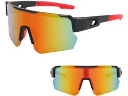 Gafas De Sol Polarizadas Para Ciclismo Para Hombres Y Mujeres Protección Uv Gafas De Sol Para Deportes Al Aire Libre Negro Rojo Gertiz