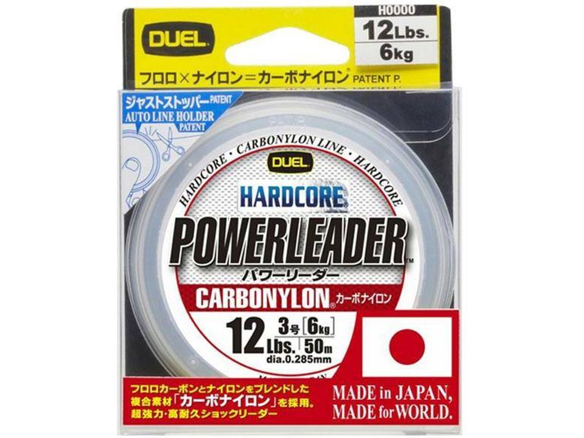 Línea de Pesca de fluorcarbono DUEL Hardcore Powerleader Cn (0.810 mm - 0,30 mm)