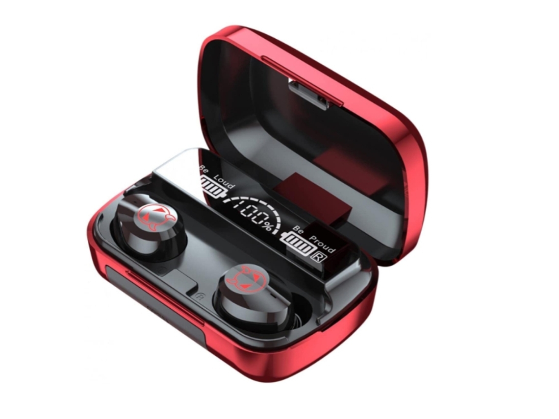 YEMAESRE Carga Portátil YEMAESRE Auriculares Bluetooth Rojo