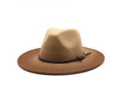 2026-sombrero Fedora De Ala Ancha Home Wide Brim Para Mujer Y Hombre De Lana Y Fieltro Panama Zub Marrón