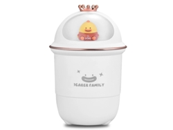 (blanco, Usb) Humidificador Con Diseño De Taza Colorida Y Luz Nocturna Cálida